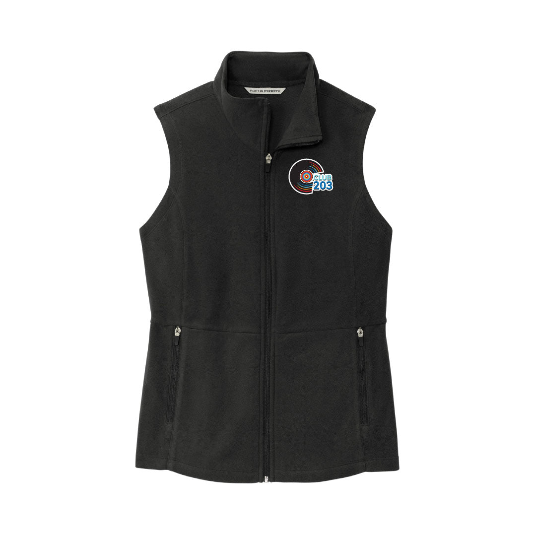 CLUB203 Micro Fleece Vest Logowear Club 203 Black Mens S