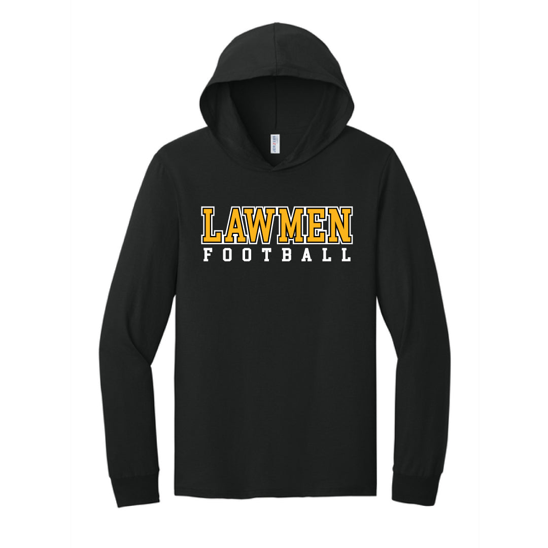 Law Football Cotton Long Sleeve Hooded T-Shirt