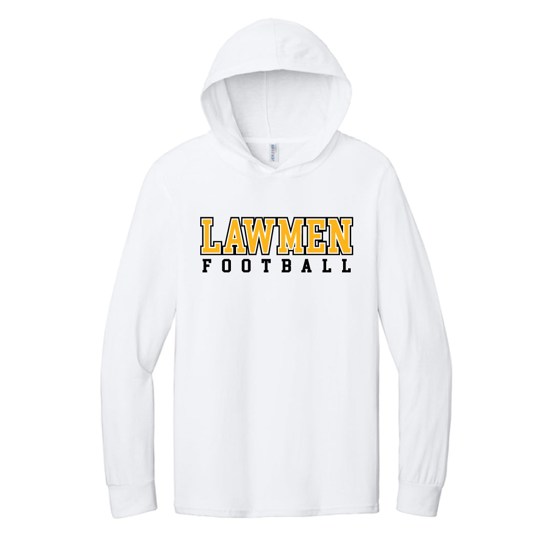 Law Football Cotton Long Sleeve Hooded T-Shirt