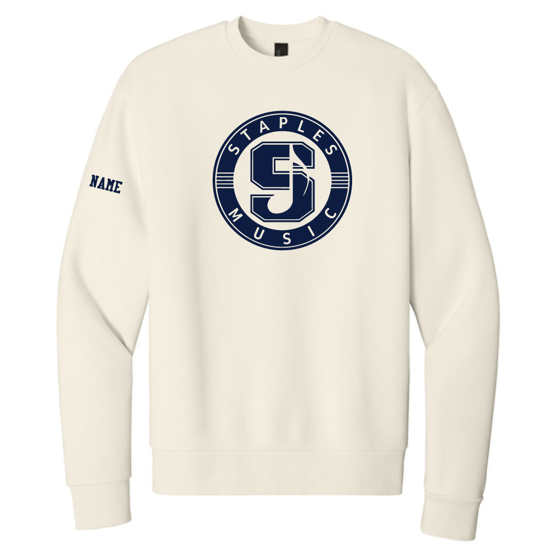 Staples Music Mello Fleece Crewneck Logowear Staples Music Ivory Adult XS