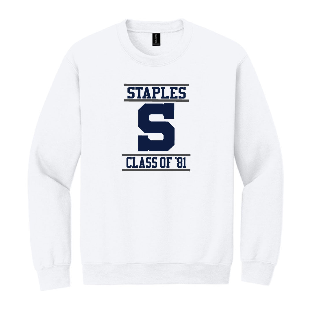 Staples High School Class of 81 Crewneck Sweatshirt