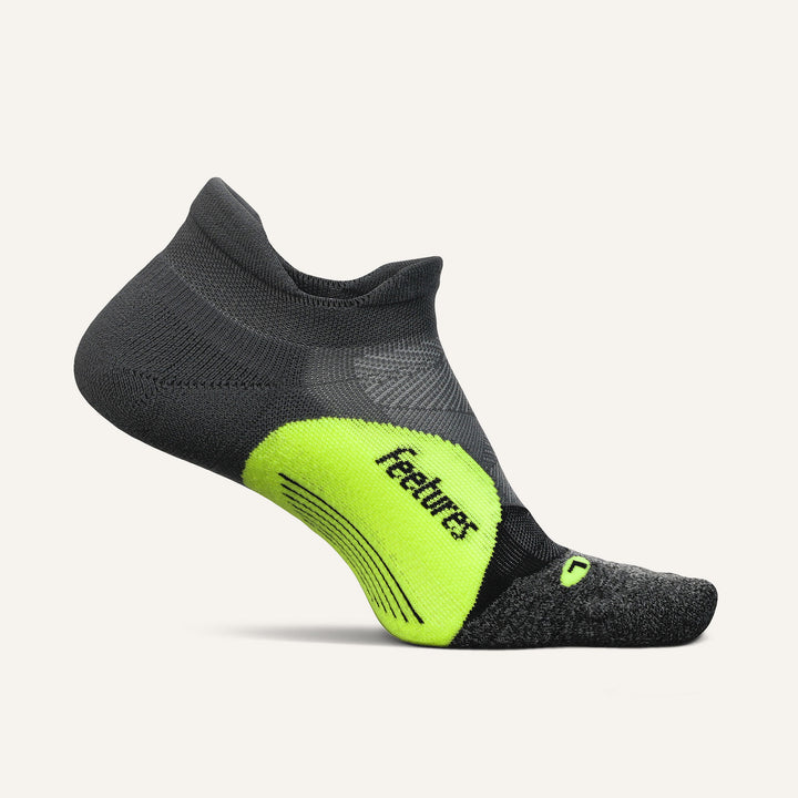 Feetures Elite Max Cushion No Show Tab Apparel Feetures Midnight Neon XLarge 