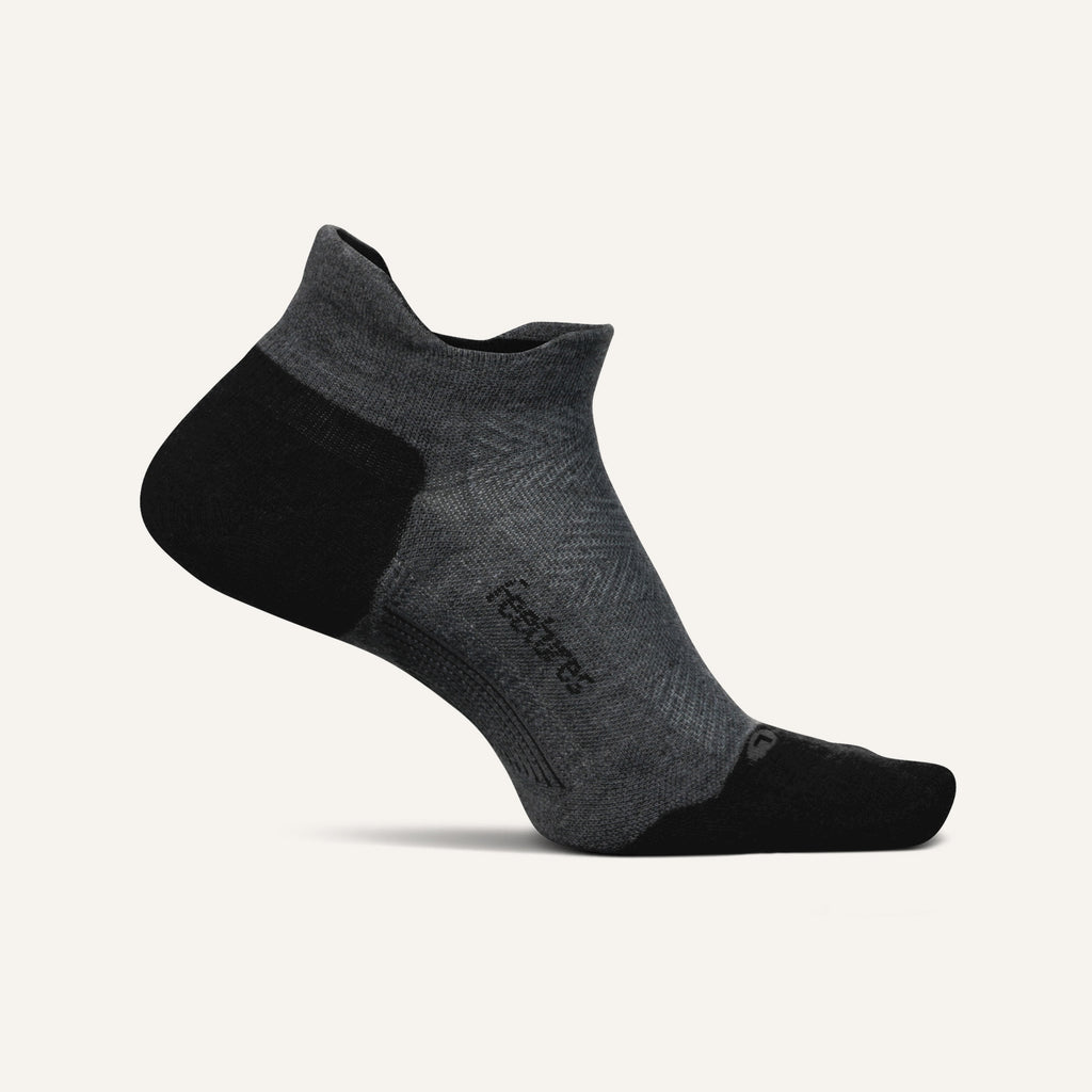 Feetures Elite Max Cushion No Show Tab Apparel Feetures Gray Small