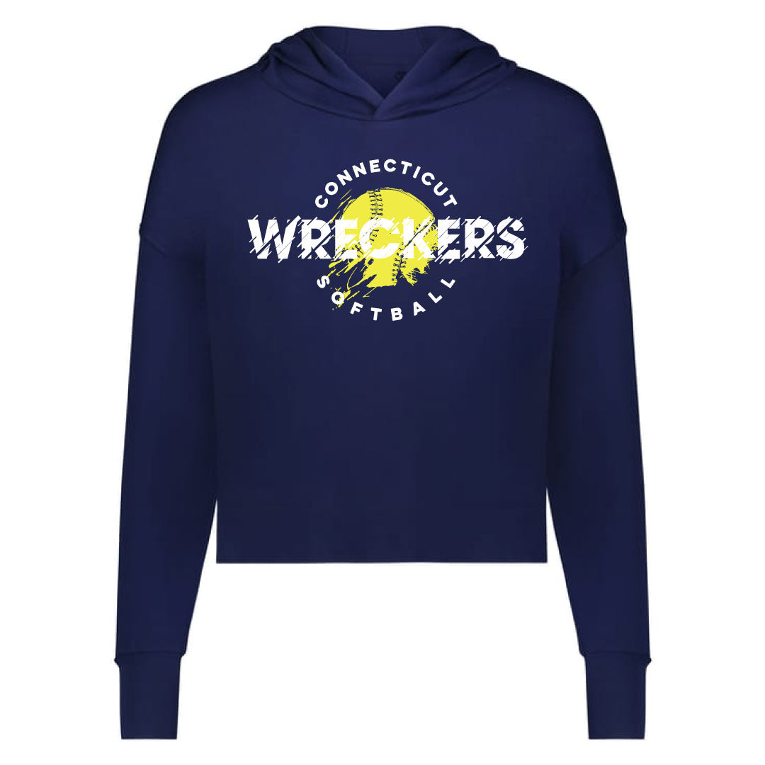 CT Wreckers Softball Girls Effortless Hoodie Logowear CT Wreckers Navy Ladies XS