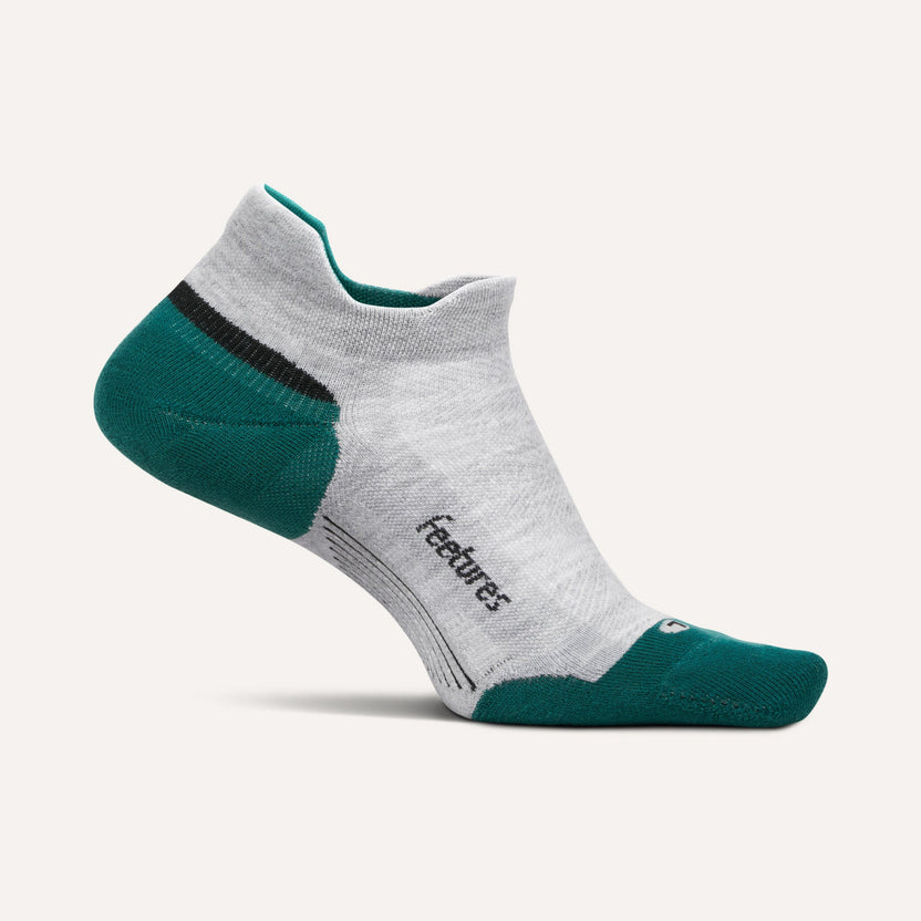 Feetures Elite Max Cushion No Show Tab Apparel Feetures Stone Ivy Large