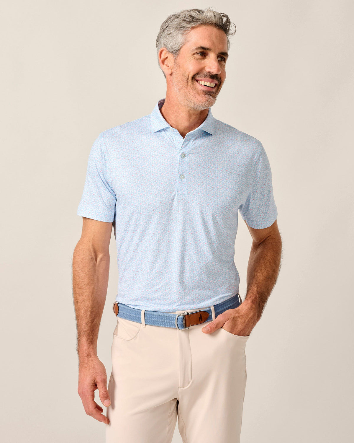 Johnnie-O Men's Four Leaf Featherweight Performance Polo Apparel Johnnie-O Kona Small