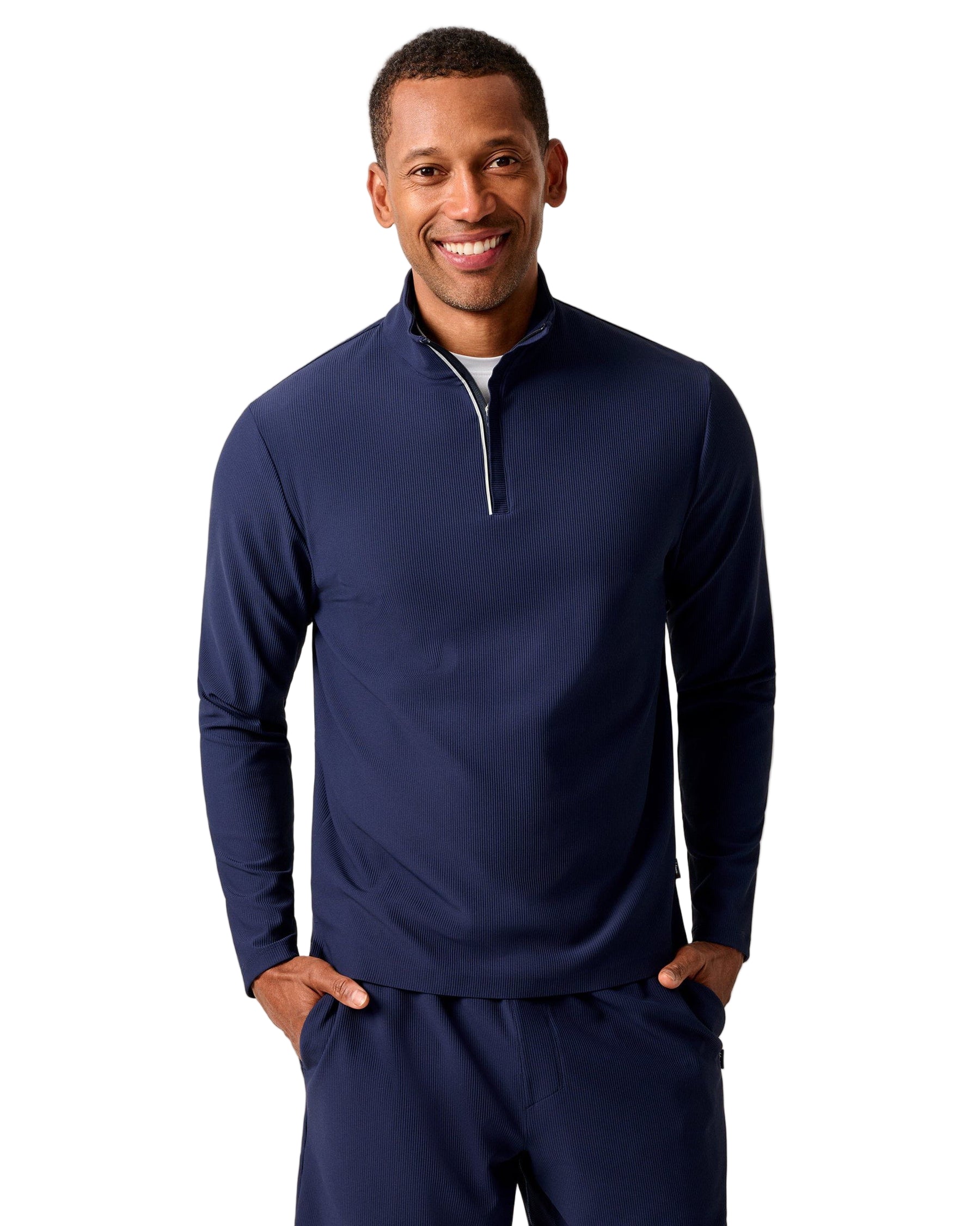 Johnnie-O Men's Hoppin Quarter-Zip Pullover Apparel Johnnie-O Navy Small