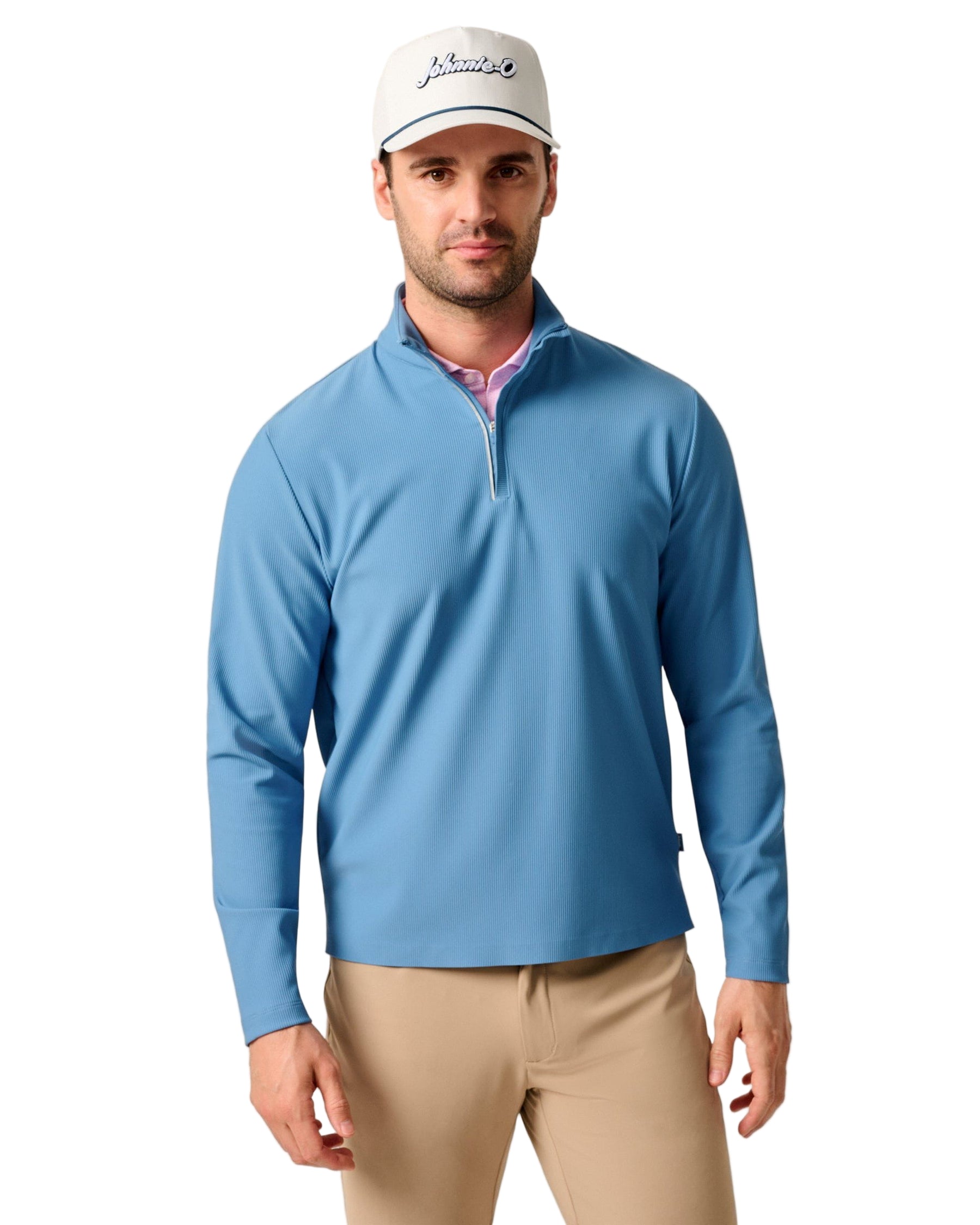 Johnnie-O Men's Hoppin Quarter-Zip Pullover Apparel Johnnie-O Tide Small