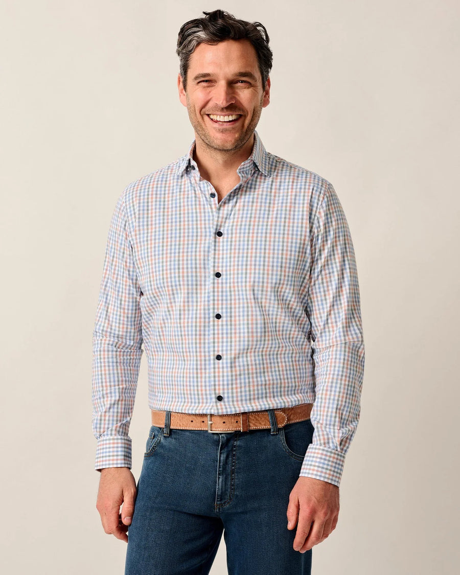 Johnnie-O Men's Vanerwall Button-Down Shirt Apparel Johnnie-O White Small
