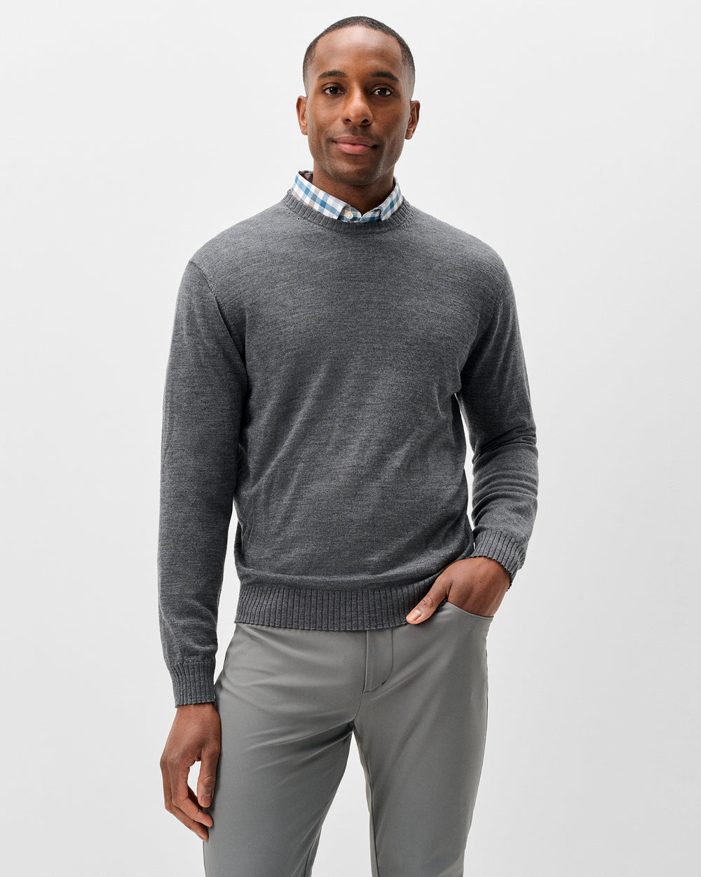 Johnnie-O Men's Ronald Merino Wool Crewneck Sweater
