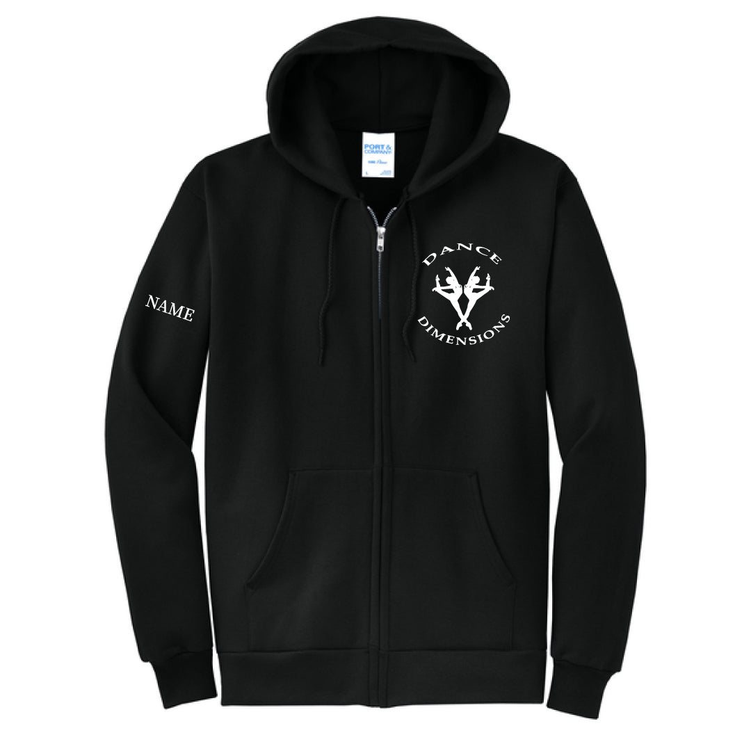 Dance Dimensions Full Zip Hooded Sweatshirt