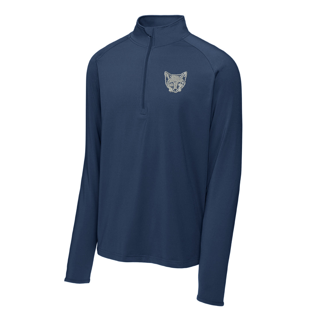 FCHC NAVY Performance 1/2 Zip Logowear Fairfield County Hunt Club Chest Mens S