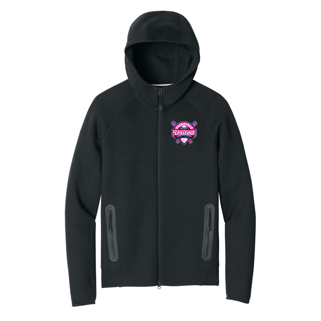 FCU Travel Baseball Nike Tech Fleece Full-Zip Hoodie Logowear FCU Travel Baseball Black Mens XS