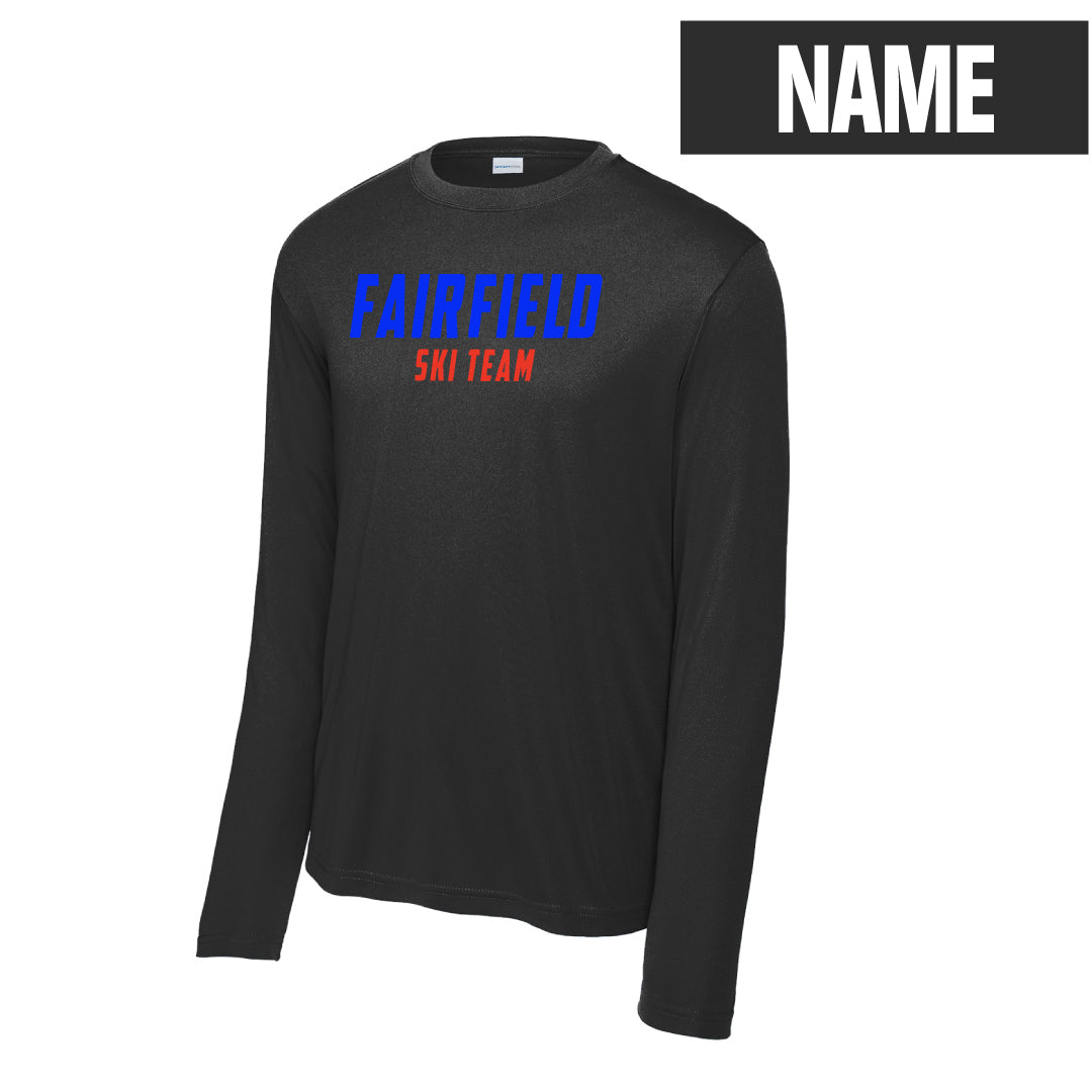 Fairfield Ski Team Performance Long Sleeve Logowear Fairfield Ski Black Adult XS