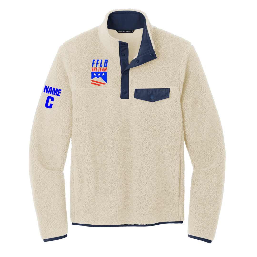 Fairfield Ski Team Snap Fleece Logowear Fairfield Ski Oat Adult XS