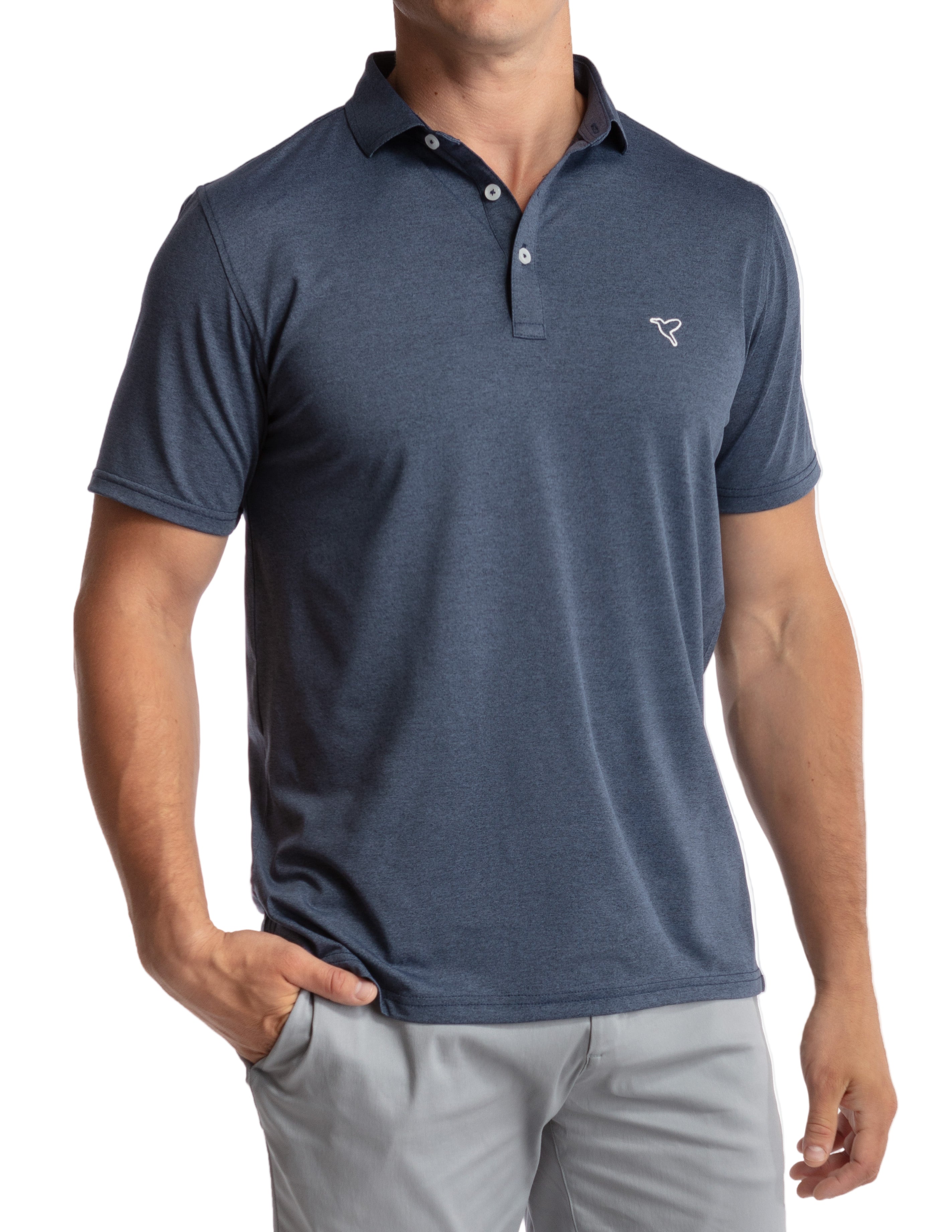 Birddogs Performance Polo Apparel Birddogs Navy heather Small 