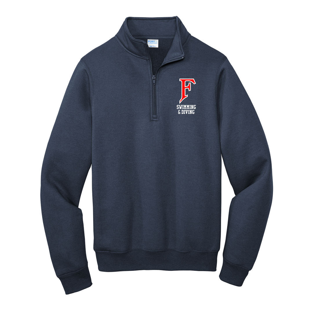 Foran Girls Swim & Dive 1/4 Zip Sweatshirt Logowear Foran Girls Swim Adult S
