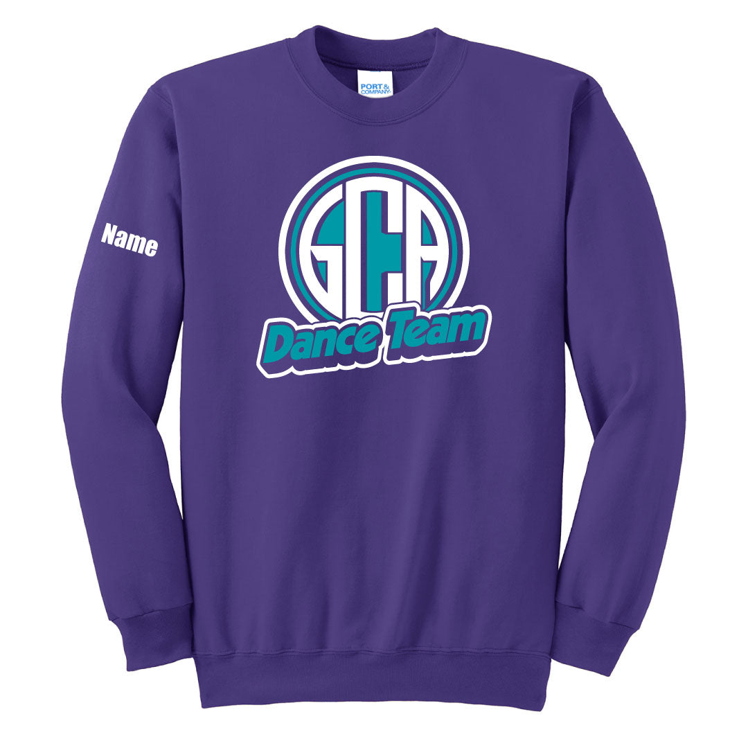 GCA Dance Crewneck Sweatshirt Logowear GCA Dance Purple Adult S 