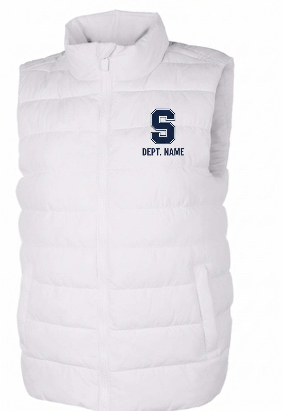 Staples Faculty Quilted Vest Logowear Staples Faculty White Ladies XS