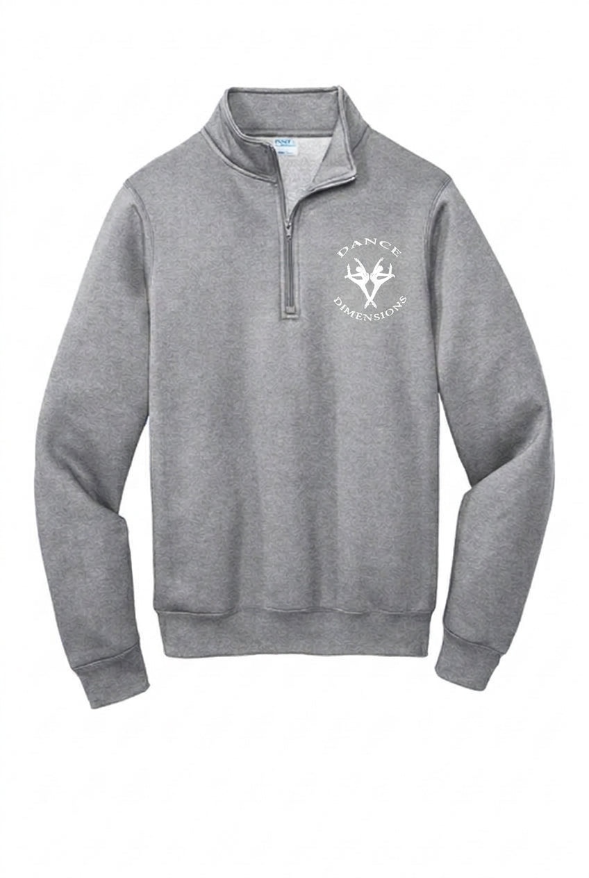 Dance Dimensions 1/4 Zip Sweatshirt Logowear Dance Dimensions Athletic Heather Youth XS