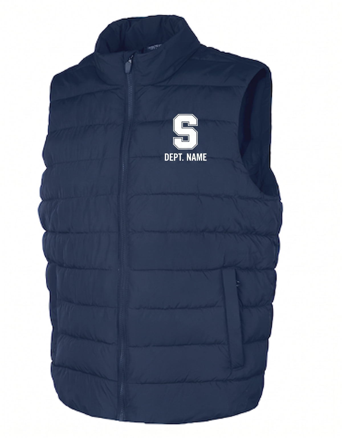 Staples Faculty Quilted Vest Logowear Staples Faculty Navy Ladies XS