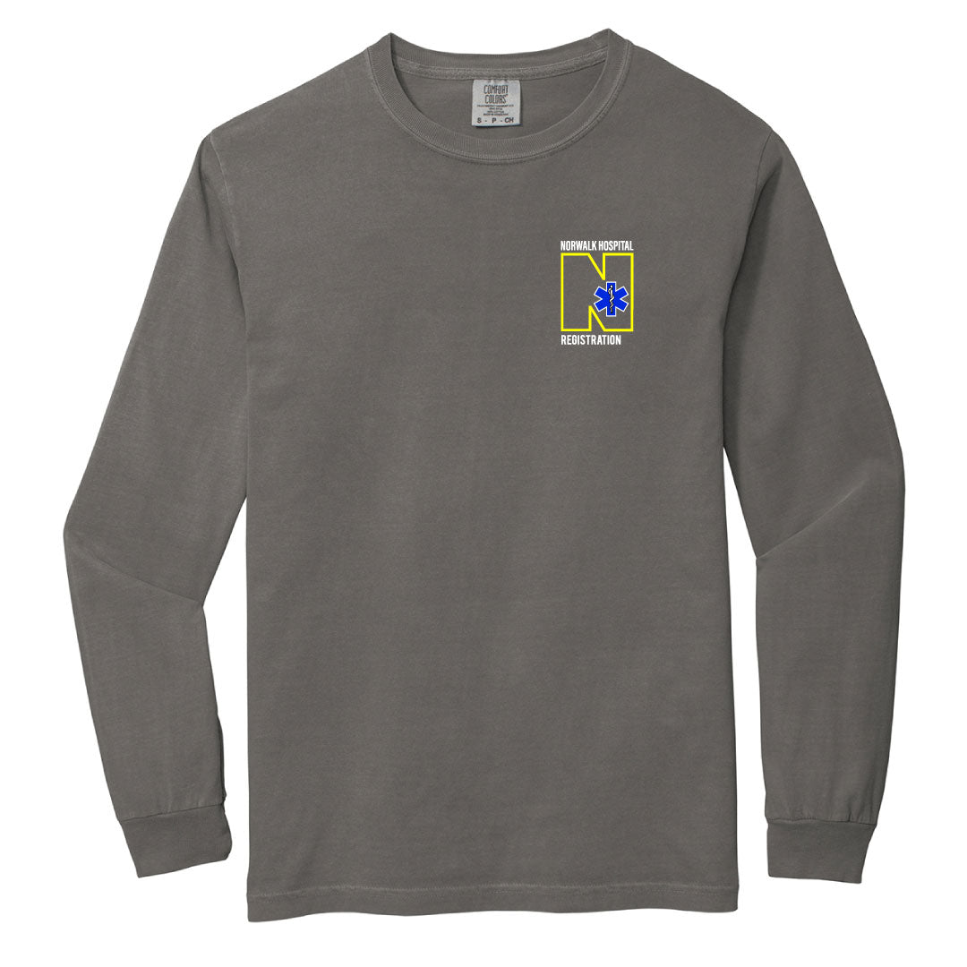Norwalk Hospital Registration Comfort Colors Long Sleeve Tee