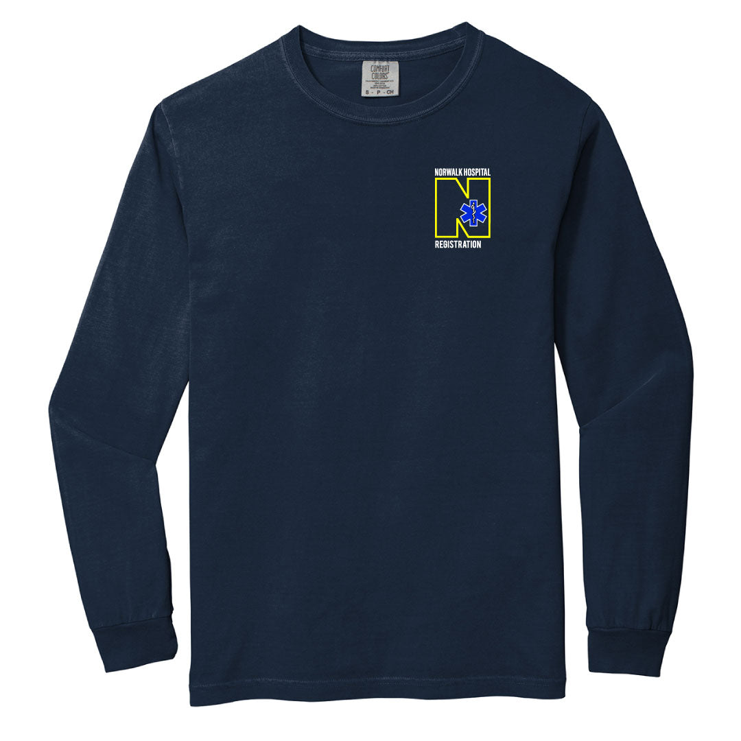 Norwalk Hospital Registration Comfort Colors Long Sleeve Tee