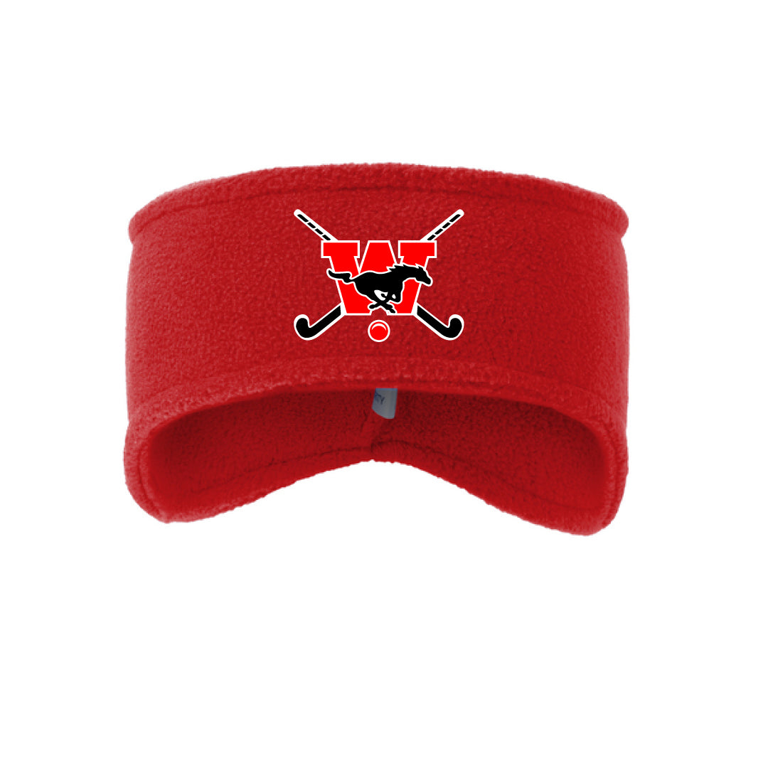 Warde Field Hockey Fleece Headband Logowear Warde Field Hockey Red