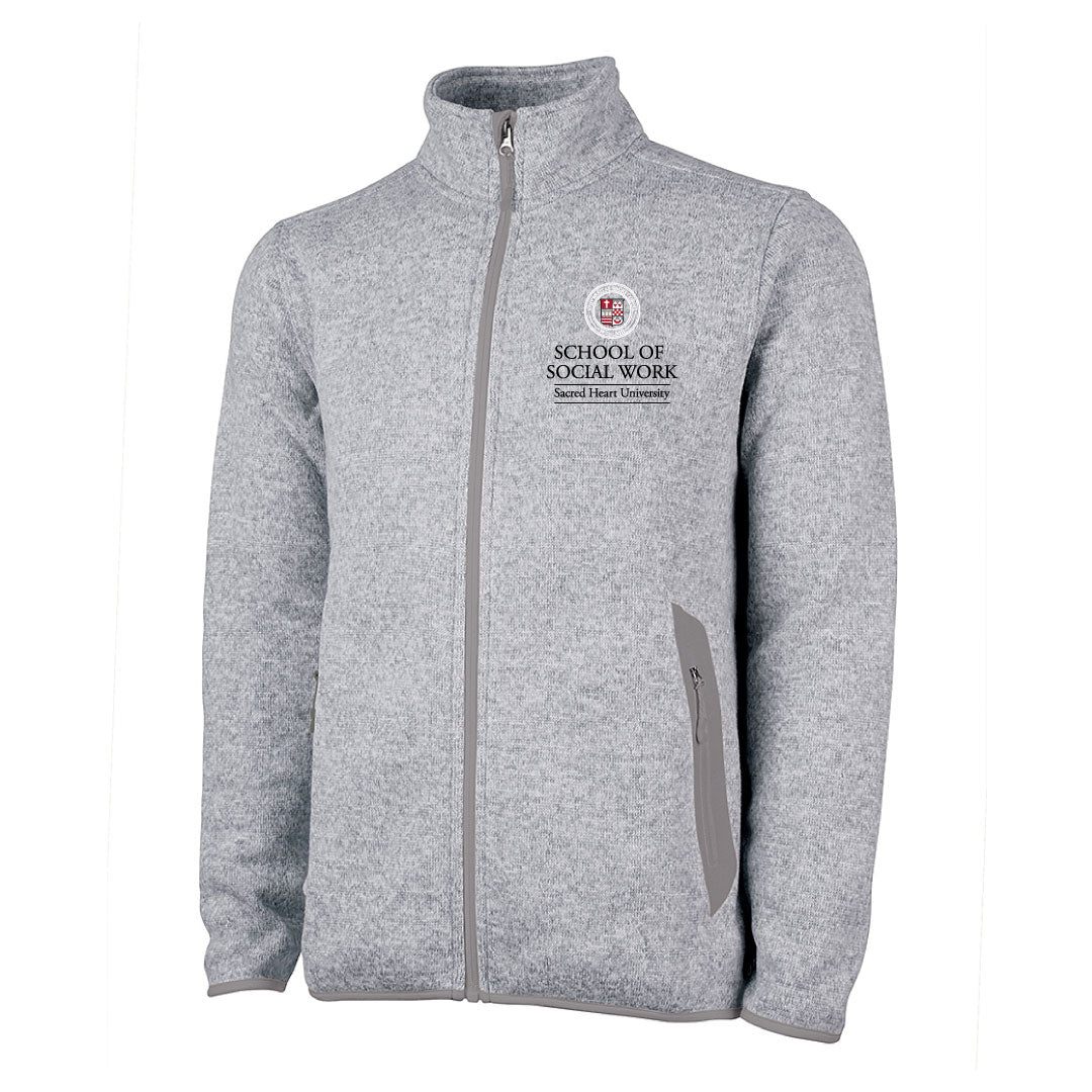 SHU School of Social Work Heathered Full Fleece Zip