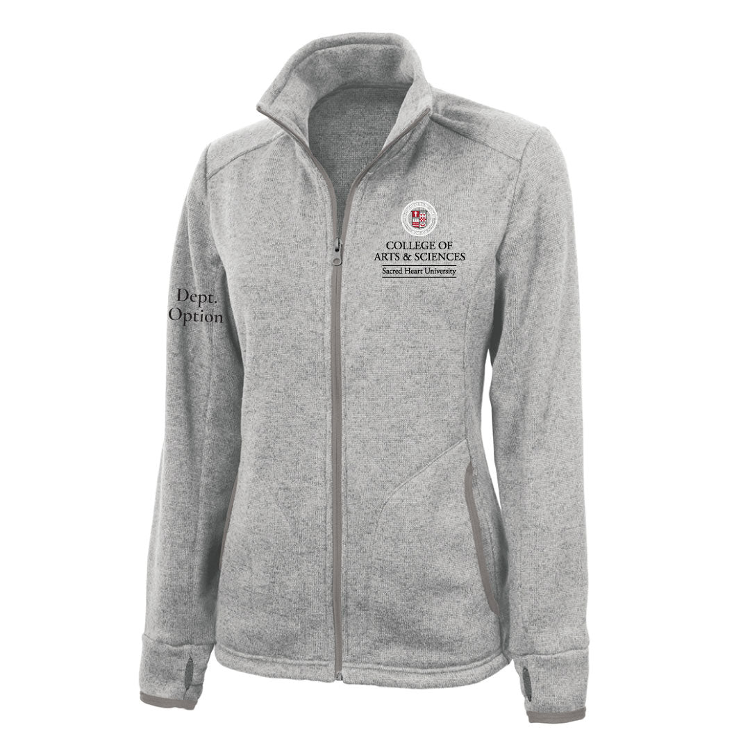 SHU College of Arts & Sciences Heathered Fleece Full Zip