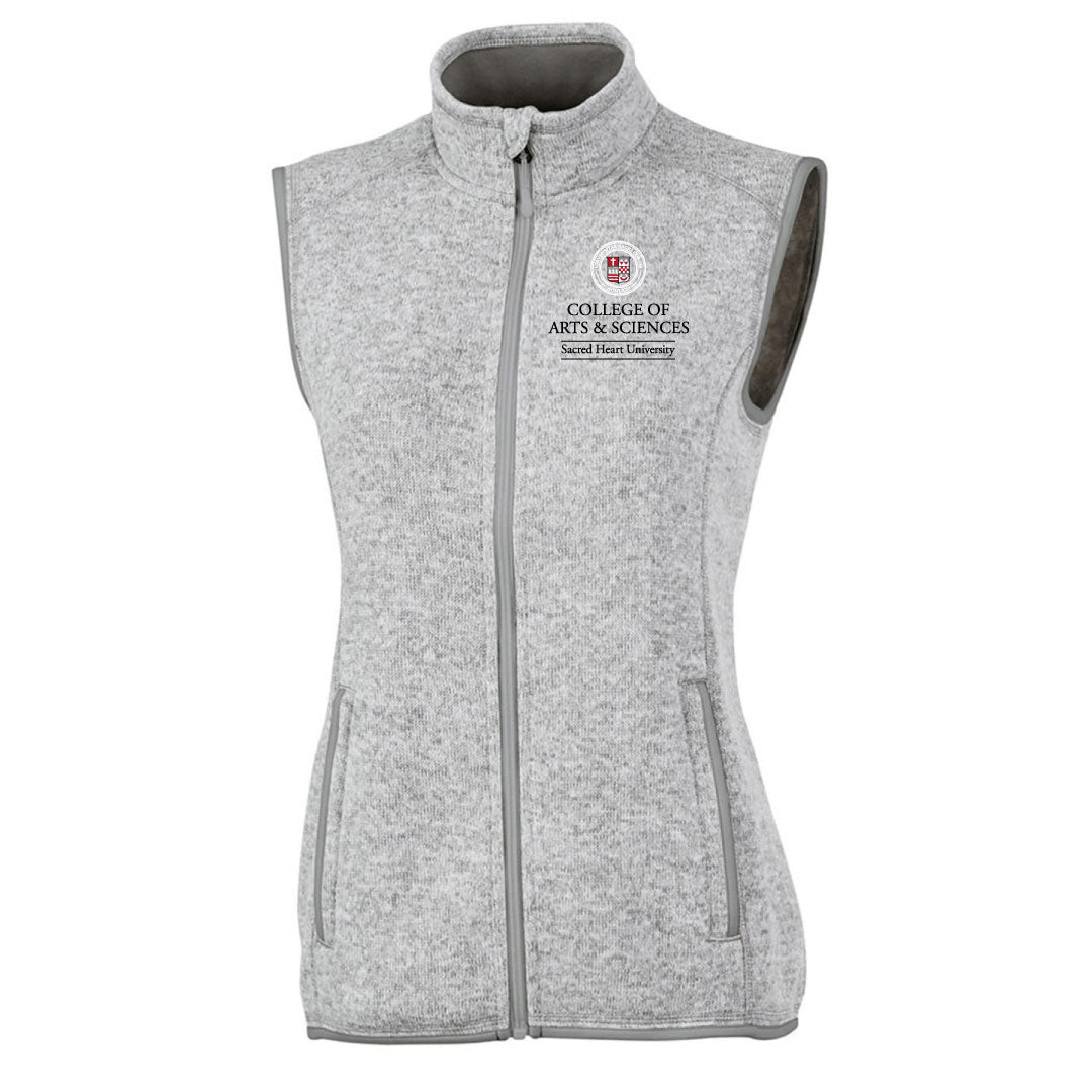 SHU College of Arts & Sciences Heathered Fleece Vest