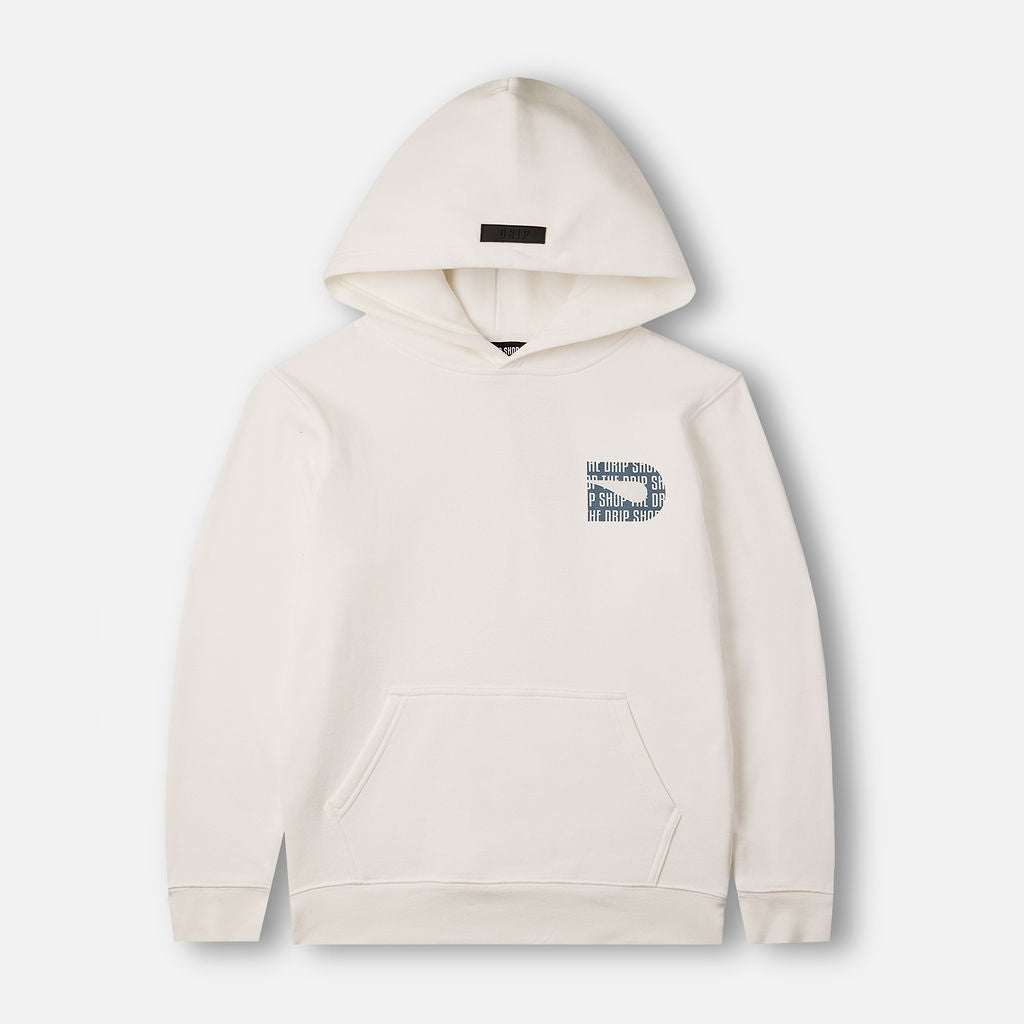 The Drip Shop Drip Icon Hoodie Apparel The Drip Shop White/Denim Youth Small