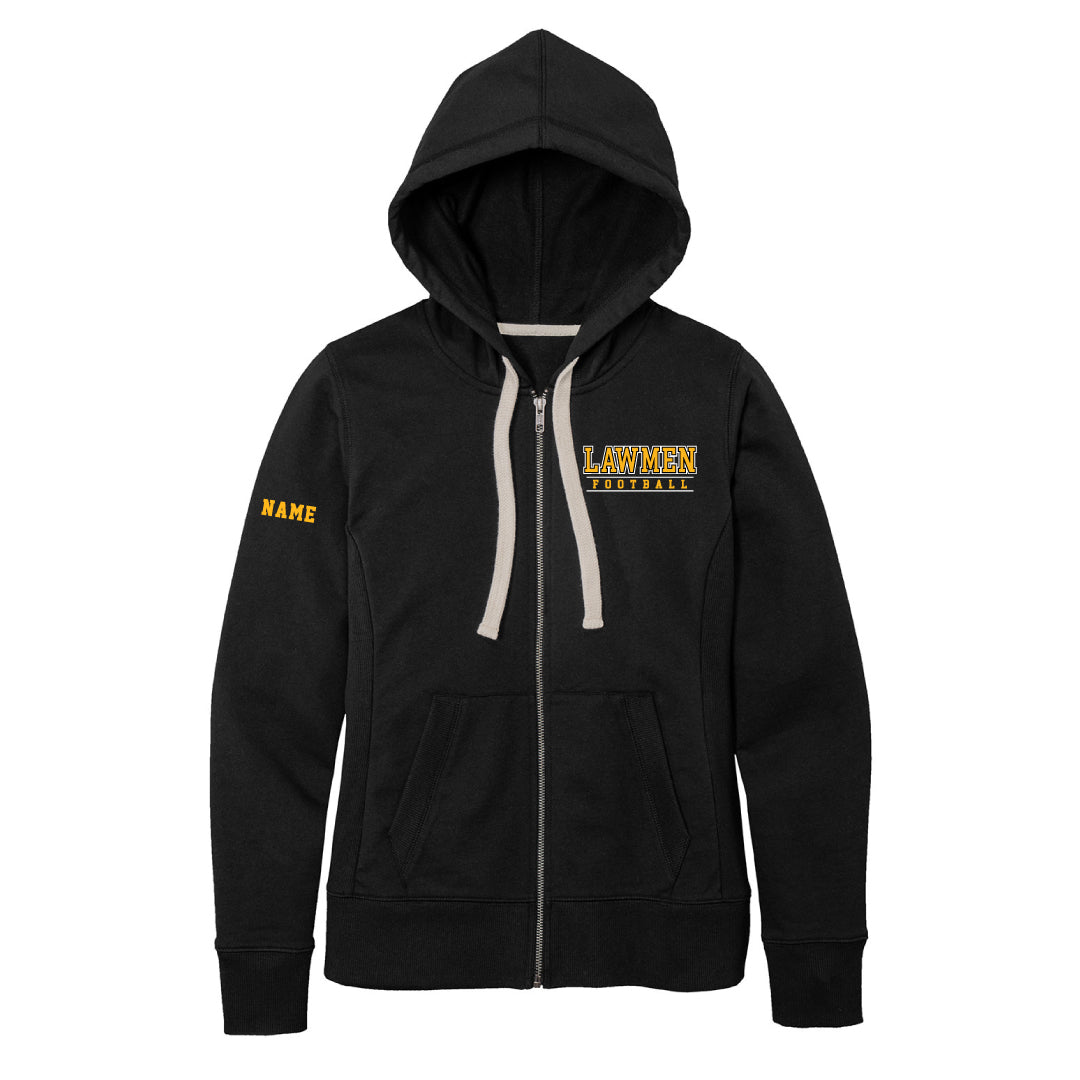 Law Football Ladies Full Zip Hooded Sweatshirt Logowear Jonathan Law Football Black Ladies XS