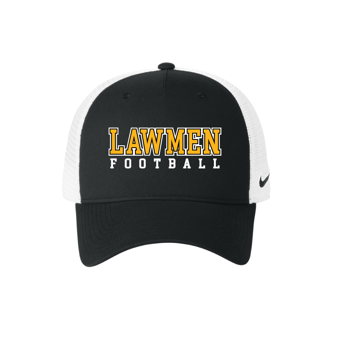 Law Football Nike Snapback Mesh Trucker Cap Logowear Jonathan Law Football LAWMEN Black/White