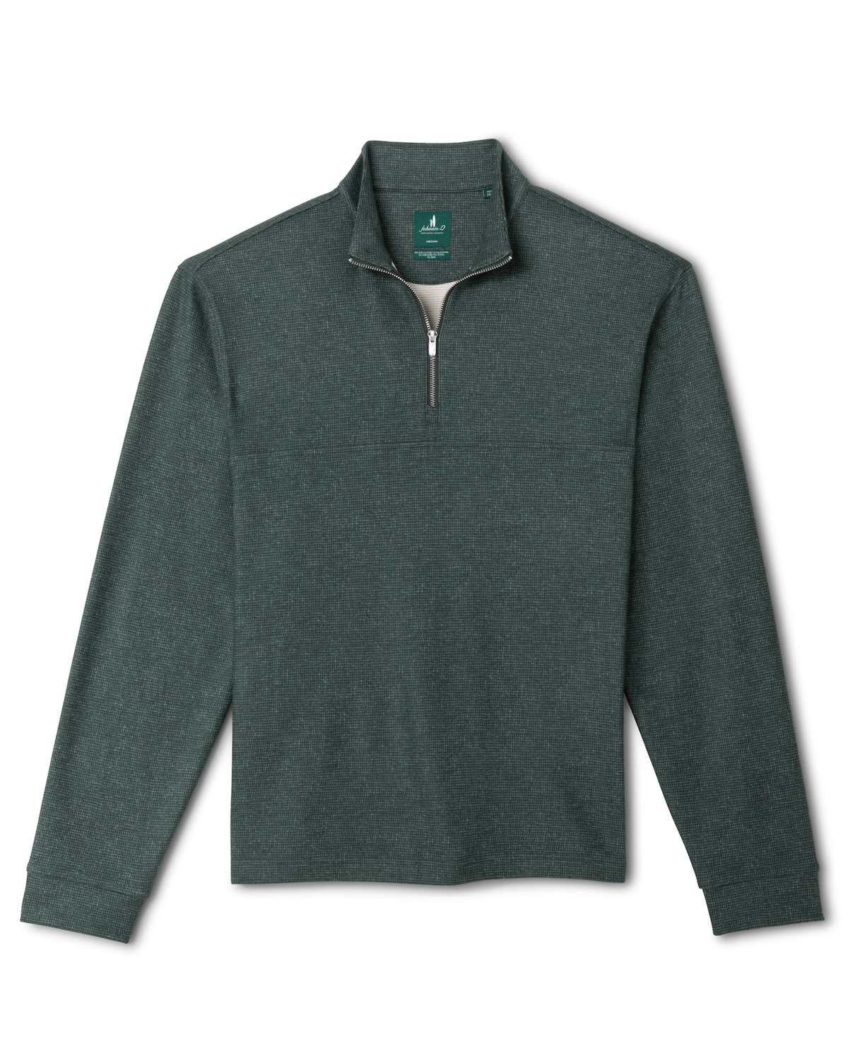 Johnnie-O Men's Mikey Printed Check 1/4 Zip Pullover Apparel Johnnie-O Mallard Small