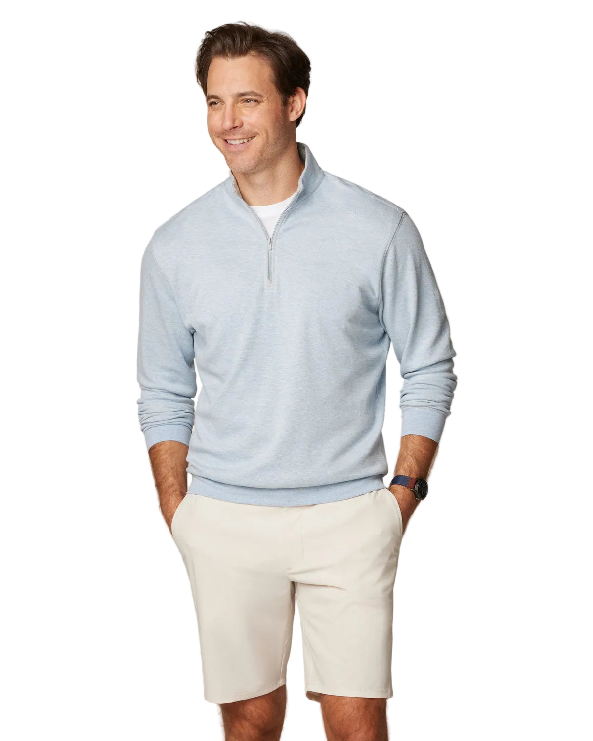 Johnnie-O Men's Hanks 1/4 Zip Pullover Apparel Johnnie-O Maliblu Small