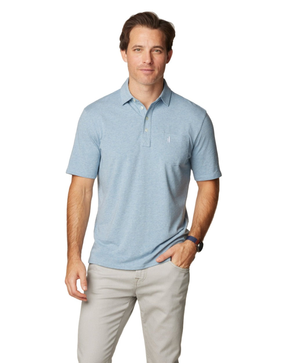 Johnnie-O Men's Heathered Original Polo 2.0 Apparel Johnnie-O Coastal Small 