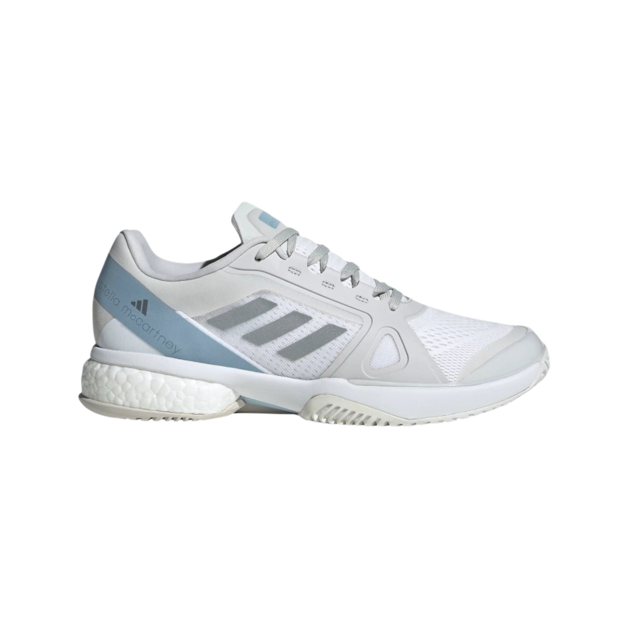 adidas Women's Stella Court Footwear Adidas Footwear White/Silver Metallic/Blue-JP7061 6