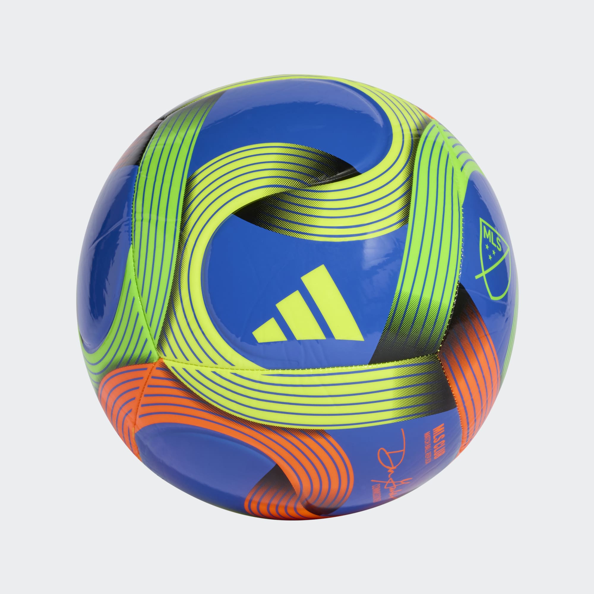 adidas MLS Club Soccer Ball Equipment Adidas Hiro Blue/Green/Orange/Yellow-JW1324 3