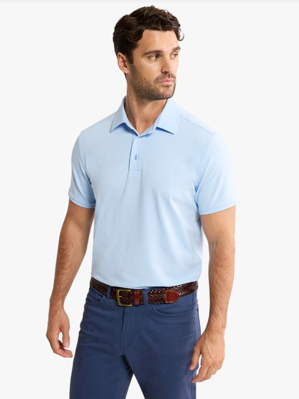 Fair Harbor Men's Pacific Polo Apparel Fair Harbor Light Blue Small