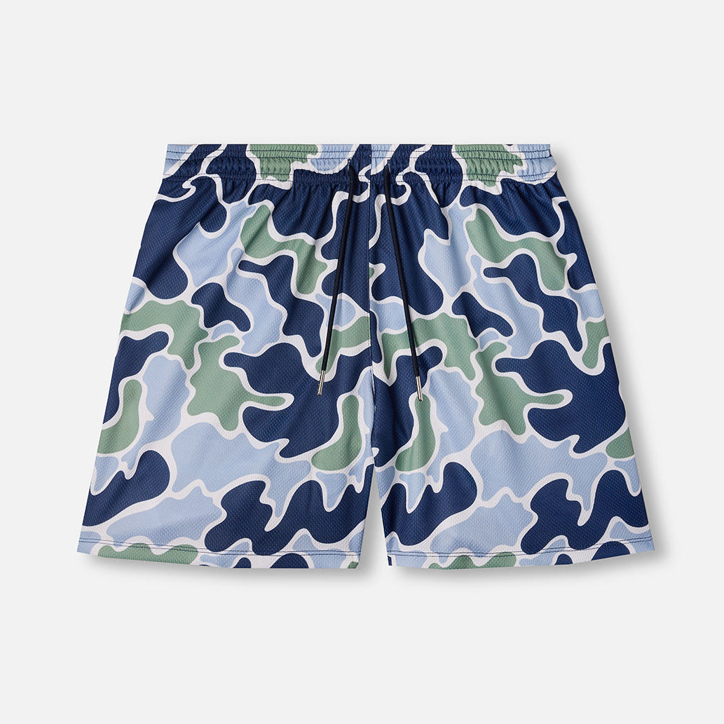 The Drip Shop Kids' Navy Camo Shorts