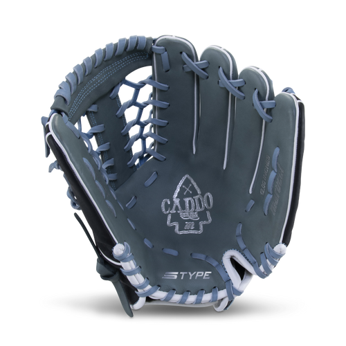 Marucci Caddo Fastpitch S Type 12" T Web Equipment MARUCCI Gray/Columbia Blue Right Hand Throw 