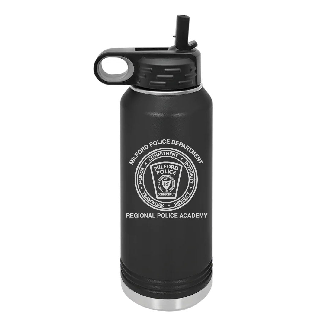 Milford Regional Police Academy 32 OZ Water Botttle Logowear Milford Police Regional Academy