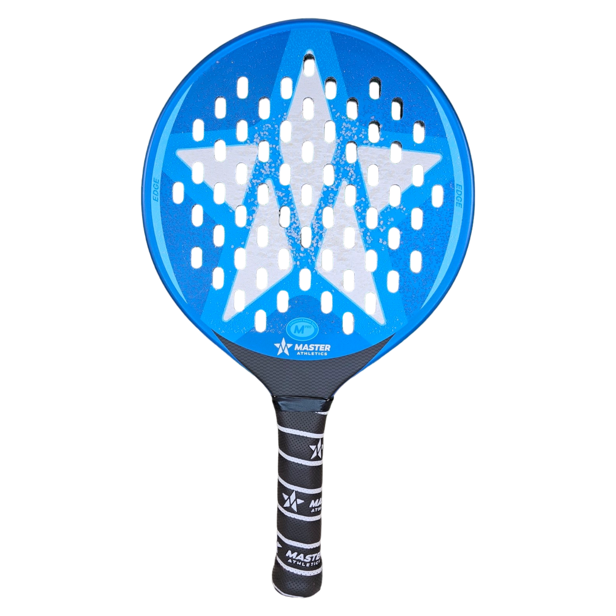 Master Athletics MPro Oval V2 Edge 2025 Platform Tennis Paddle Equipment Master Athletics Blue/White  