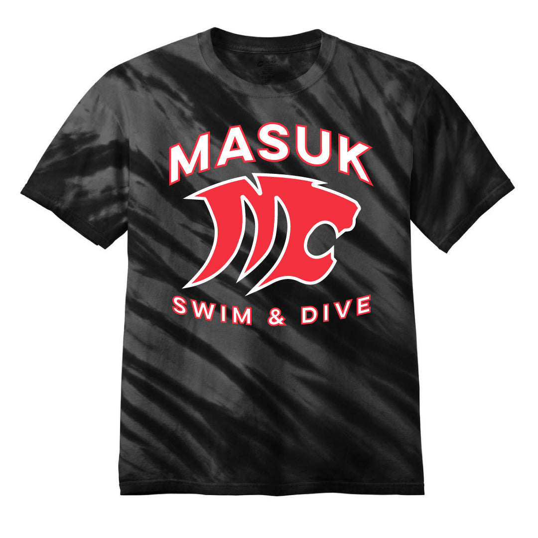 Masuk Girls Swim & Dive Tie Dye Tee Logowear Masuk Girls Swim & Dive Adult S  