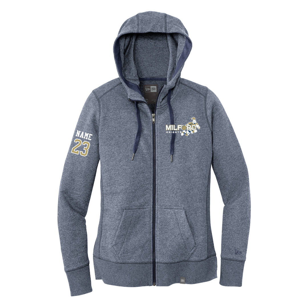 Milford Knights Basketball Women's Full Zip Hoodie Logowear Milford Knights Basketball Ladies XS
