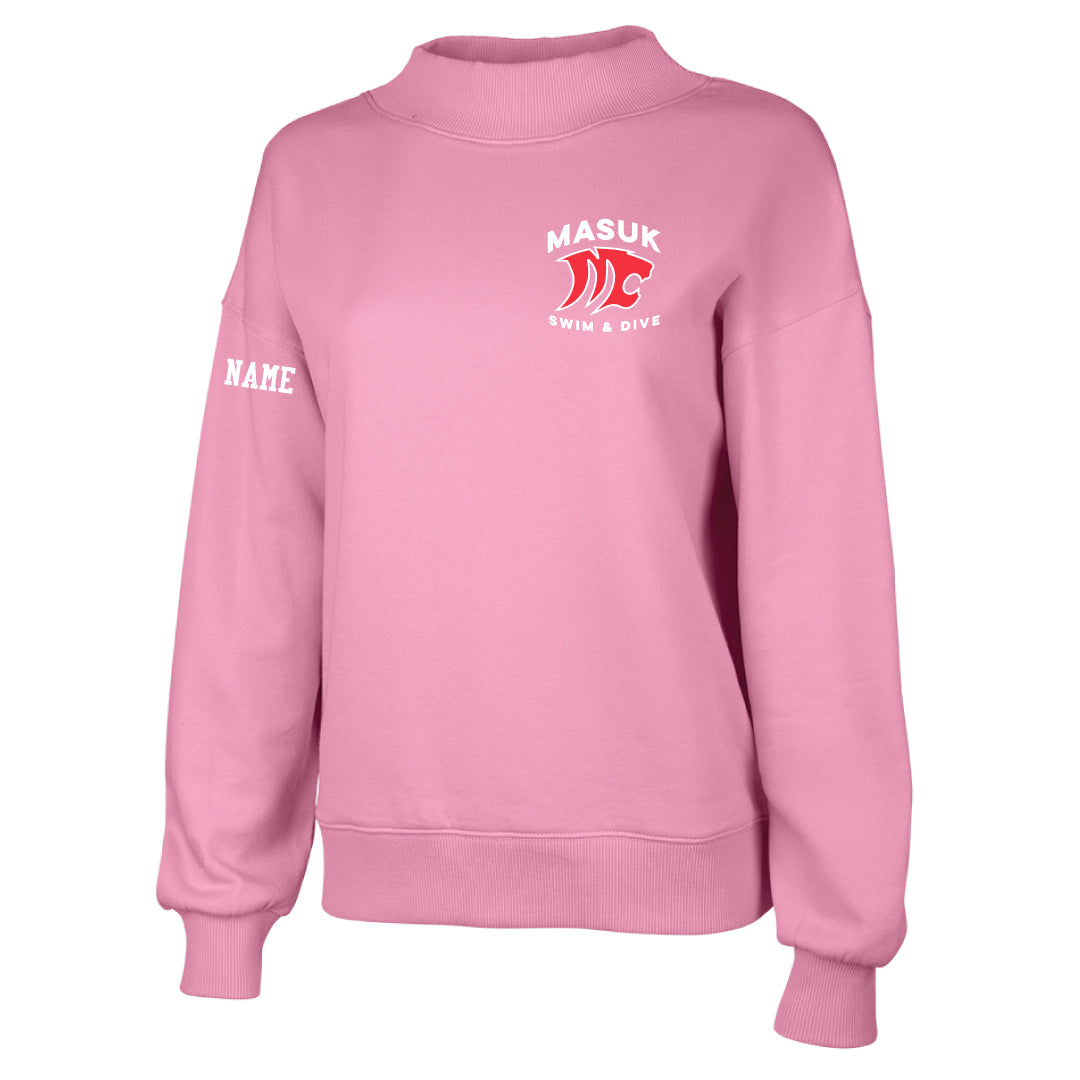 Masuk Girls Swim & Dive Mockneck Sweatshirt