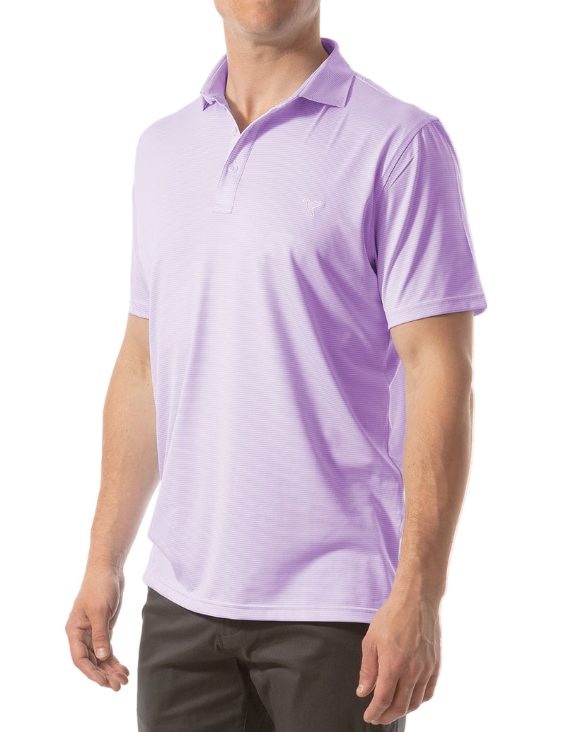 Birddogs Performance Polo Apparel Birddogs Purple Stripes Small 