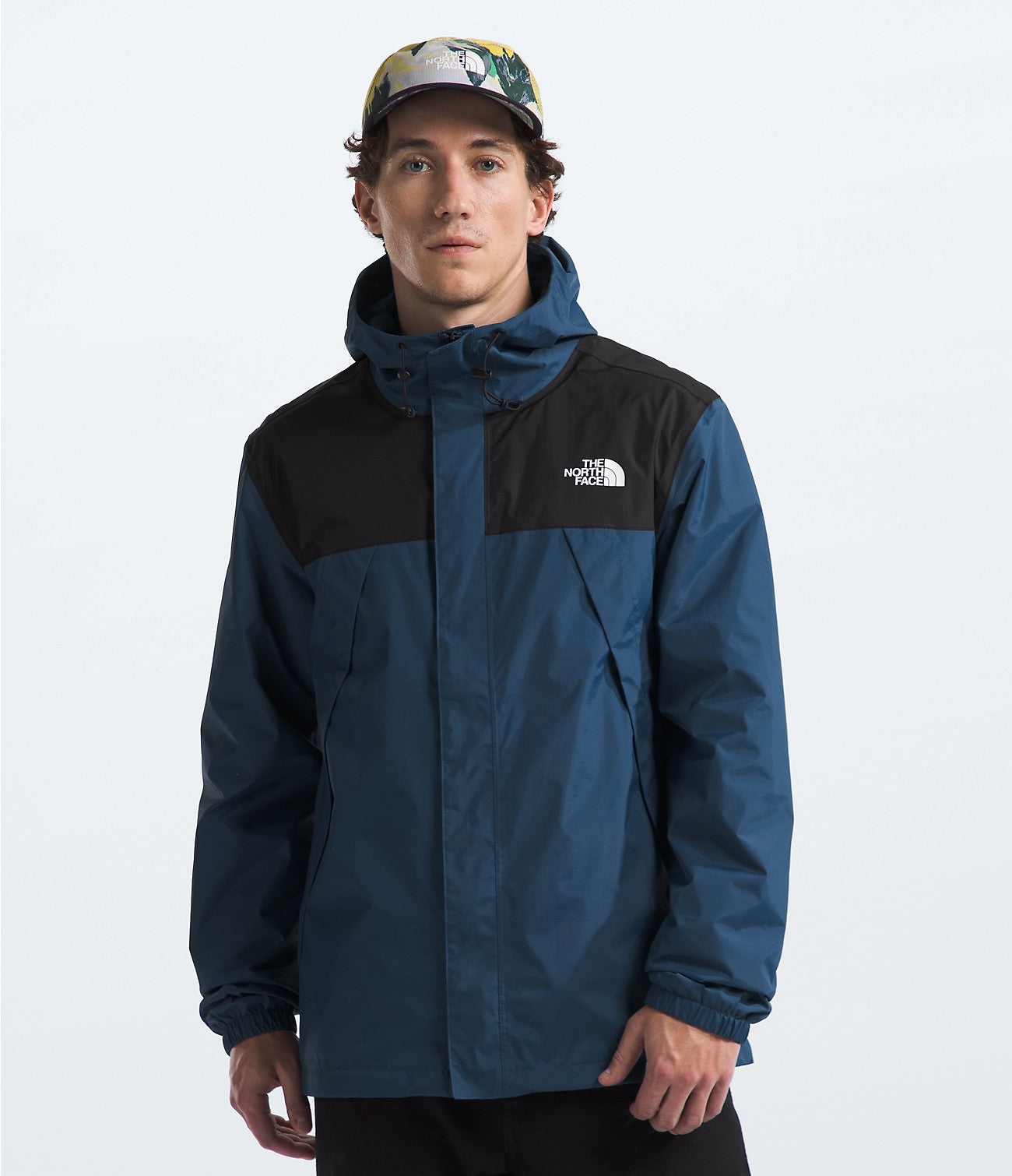 The North Face Men's Antora Jacket Apparel North Face Shady Blue/TNF Black-4GE Small 