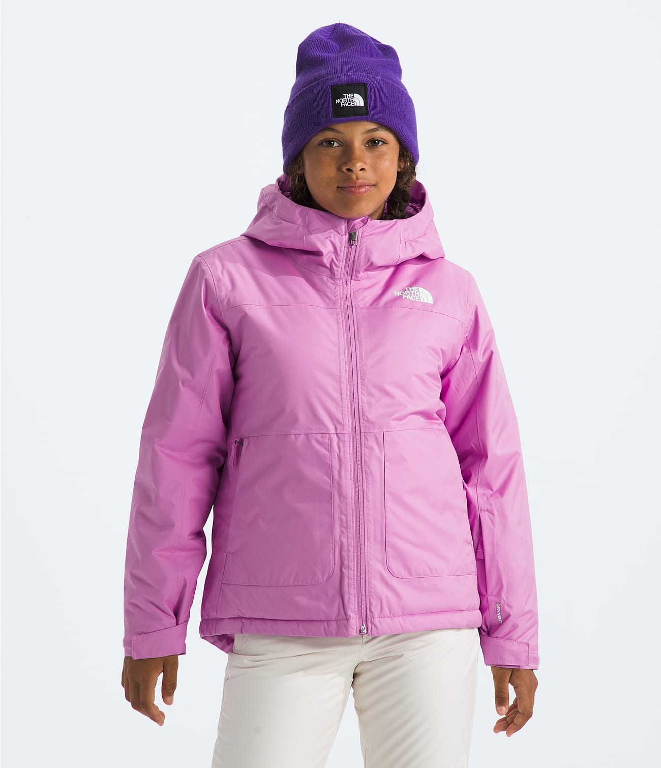 The North Face Girls' Freedom Insulated Jacket Apparel North Face Dragonfruit-1I8 XSmall